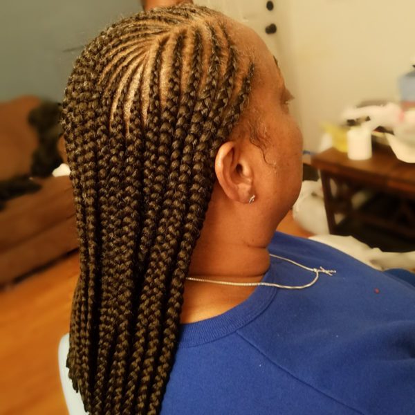 Feed-In Cornrows with Extensions by Jewel's Hair Peoria, AZ